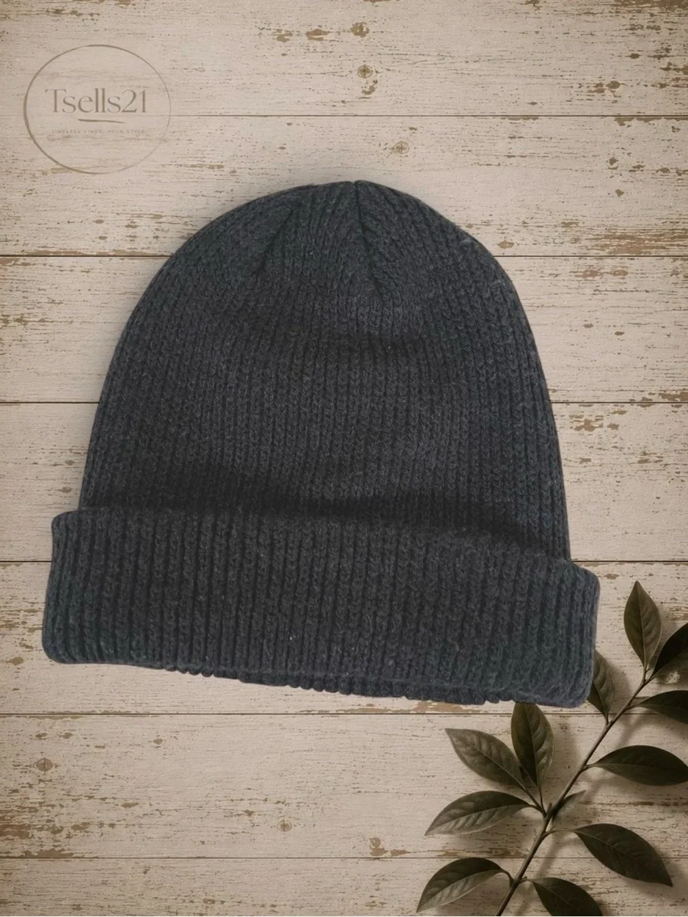 The North Face Black Ribbed Cuff Beanie with After Market Embroidered Patches